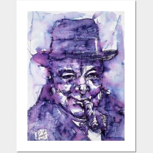 WINSTON CHURCHILL - watercolor portrait .3 Posters and Art